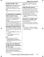 Предварительный просмотр 23 страницы Panasonic KX-TG1212 Operating Instructions Manual