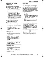 Предварительный просмотр 25 страницы Panasonic KX-TG1212 Operating Instructions Manual