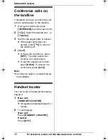 Предварительный просмотр 42 страницы Panasonic KX-TG1212 Operating Instructions Manual