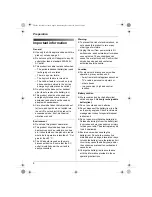 Preview for 6 page of Panasonic KX-TG1223BX Operating Instructions Manual