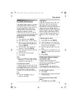 Предварительный просмотр 19 страницы Panasonic KX-TG1223BX Operating Instructions Manual