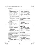 Preview for 20 page of Panasonic KX-TG1223BX Operating Instructions Manual