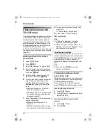 Preview for 22 page of Panasonic KX-TG1223BX Operating Instructions Manual