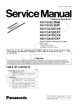 Предварительный просмотр 1 страницы Panasonic KX-TG1233BXS Service Manual