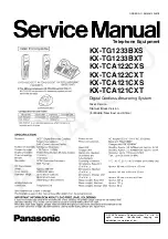 Panasonic KX-TG1233BXT Service Manual предпросмотр