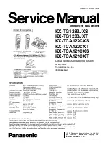 Предварительный просмотр 1 страницы Panasonic KX-TG1283JXS Service Manual