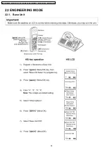 Предварительный просмотр 58 страницы Panasonic KX-TG1283JXS Service Manual