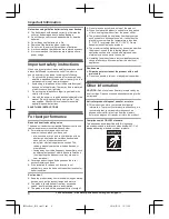 Preview for 6 page of Panasonic KX-TG132CSK Operating Instructions Manual