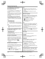 Preview for 16 page of Panasonic KX-TG132CSK Operating Instructions Manual