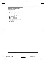 Preview for 21 page of Panasonic KX-TG132CSK Operating Instructions Manual