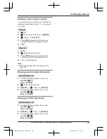 Preview for 39 page of Panasonic KX-TG132CSK Operating Instructions Manual