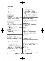 Предварительный просмотр 46 страницы Panasonic KX-TG153CSK Operating Instructions Manual