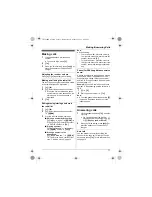 Предварительный просмотр 11 страницы Panasonic KX-TG1611BX Operating Instructions Manual