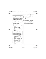 Предварительный просмотр 17 страницы Panasonic KX-TG1611BX Operating Instructions Manual