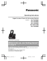 Preview for 1 page of Panasonic KX-TG163CSK Operating Instructions Manual