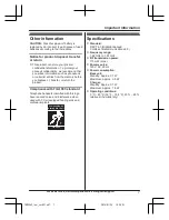 Preview for 7 page of Panasonic KX-TG163CSK Operating Instructions Manual