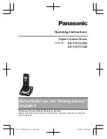 Предварительный просмотр 1 страницы Panasonic KX-TG1711BX Operating Instructions Manual