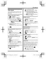 Предварительный просмотр 15 страницы Panasonic KX-TG1711BX Operating Instructions Manual