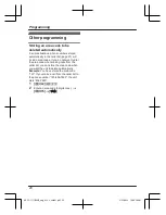 Preview for 20 page of Panasonic KX-TG1711BX Operating Instructions Manual