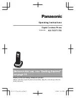 Предварительный просмотр 1 страницы Panasonic KX-TG1711TU Operating Instructions Manual