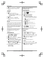 Предварительный просмотр 32 страницы Panasonic KX-TG173SK Operating Instructions Manual