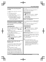 Preview for 53 page of Panasonic KX-TG173SK Operating Instructions Manual