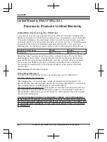 Preview for 70 page of Panasonic KX-TG173SK Operating Instructions Manual