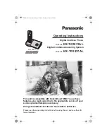 Panasonic KX-TG1831AL Operating Instructions Manual предпросмотр