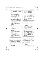 Предварительный просмотр 23 страницы Panasonic KX-TG1840AL Operating Instructions Manual