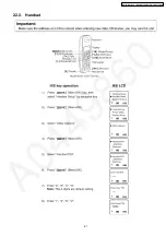 Предварительный просмотр 61 страницы Panasonic KX-TG1843ALS Service Manual