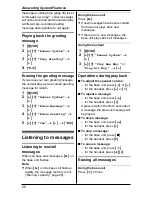 Предварительный просмотр 26 страницы Panasonic KX-TG1851NZ Operating Instructions Manual