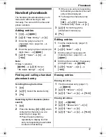 Предварительный просмотр 17 страницы Panasonic KX-TG1855 Operating Instructions Manual