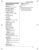 Предварительный просмотр 41 страницы Panasonic KX-TG1855 Operating Instructions Manual