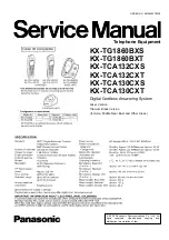 Предварительный просмотр 1 страницы Panasonic KX-TG1860BXS Service Manual