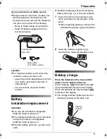 Предварительный просмотр 9 страницы Panasonic KX-TG1861NZ Operating Instructions Manual