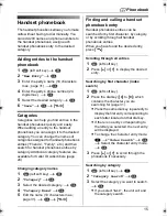 Предварительный просмотр 15 страницы Panasonic KX-TG1861NZ Operating Instructions Manual