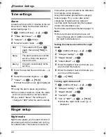 Предварительный просмотр 20 страницы Panasonic KX-TG1861NZ Operating Instructions Manual