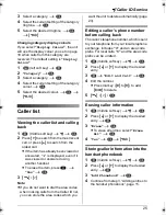 Предварительный просмотр 25 страницы Panasonic KX-TG1861NZ Operating Instructions Manual