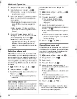 Предварительный просмотр 28 страницы Panasonic KX-TG1861NZ Operating Instructions Manual