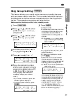 Preview for 23 page of Panasonic KX-TG2000B Operating Instructions Manual