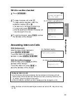 Preview for 33 page of Panasonic KX-TG2000B Operating Instructions Manual