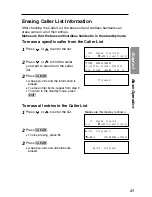 Preview for 45 page of Panasonic KX-TG2000B Operating Instructions Manual