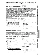 Preview for 75 page of Panasonic KX-TG2000B Operating Instructions Manual