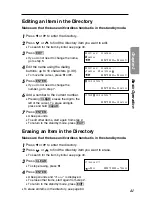 Предварительный просмотр 41 страницы Panasonic KX-TG2000CB Operating Instructions Manual