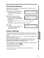 Предварительный просмотр 75 страницы Panasonic KX-TG2000CB Operating Instructions Manual