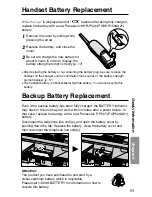 Предварительный просмотр 93 страницы Panasonic KX-TG2000CB Operating Instructions Manual