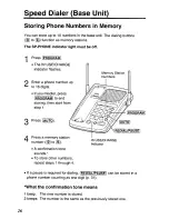 Предварительный просмотр 26 страницы Panasonic KX-TG210-S Operating Instructions Manual