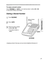 Предварительный просмотр 27 страницы Panasonic KX-TG210-S Operating Instructions Manual