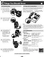 Предварительный просмотр 6 страницы Panasonic KX-TG2208 Operating Instructions Manual