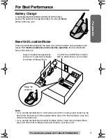 Preview for 3 page of Panasonic KX-TG2214F Operating Instructions Manual